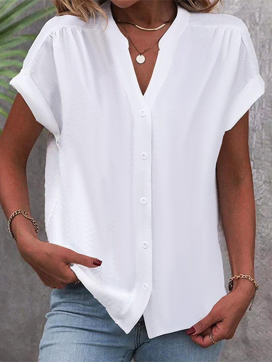 Casual button-front summer blouse for women | Marisol