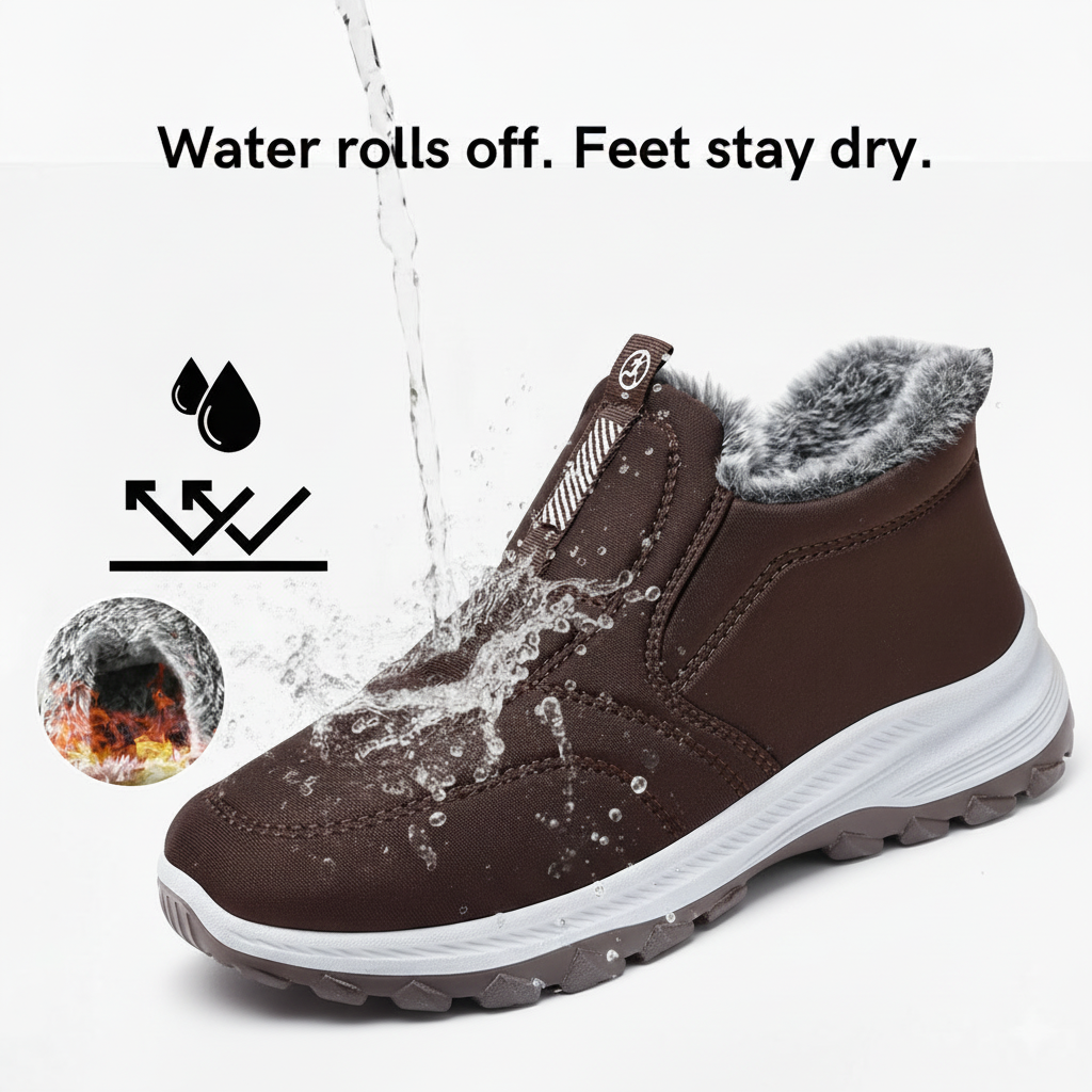 Anti-slip warm winter shoes for women | Evelyn
