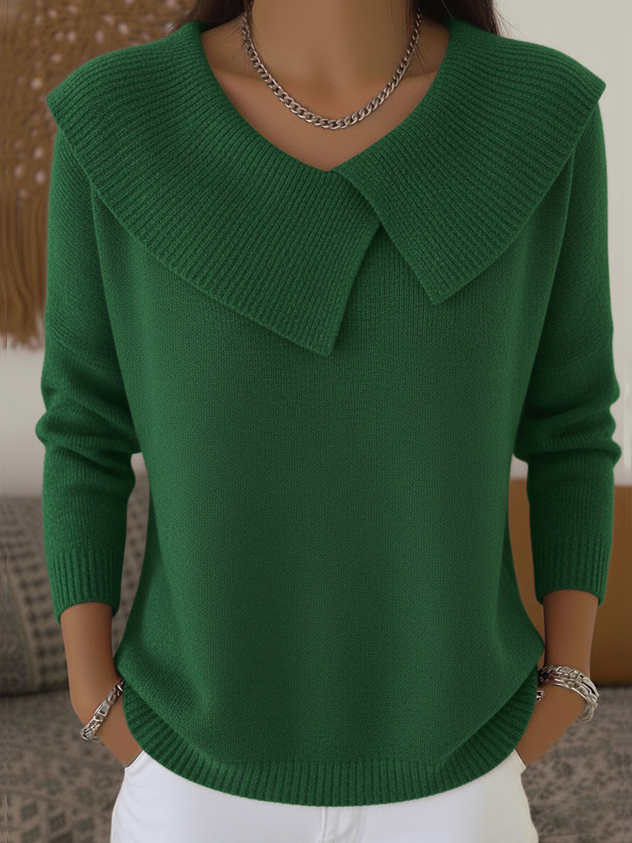 Soft Collar Winter Sweater for Women | Elowen