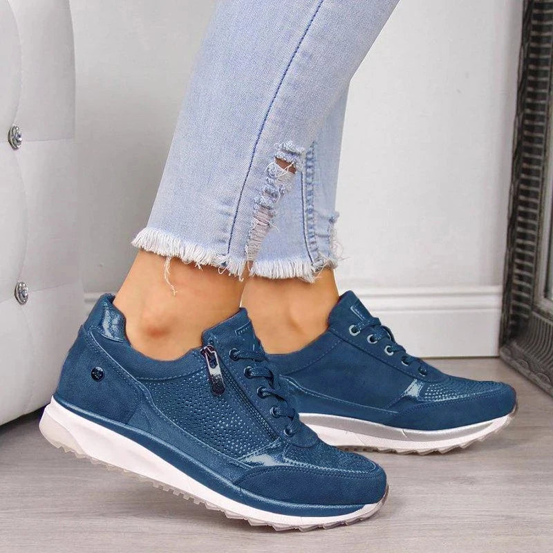 Zip-up orthopaedic everyday trainers for women | Ginette