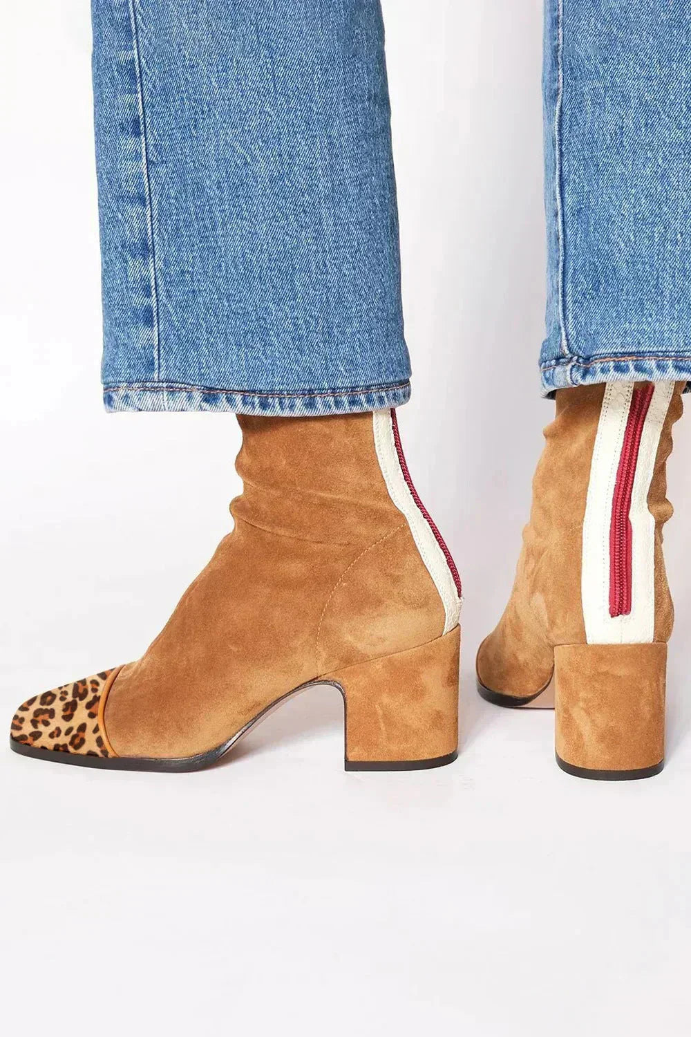 Elegant grace-step heeled ankle boots for women | Aria