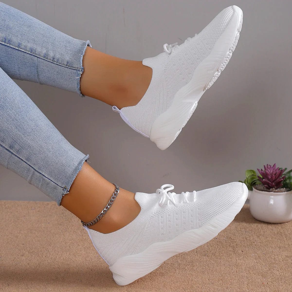 Almira | Women's Breathable Knit Orthopedic Walking Shoes