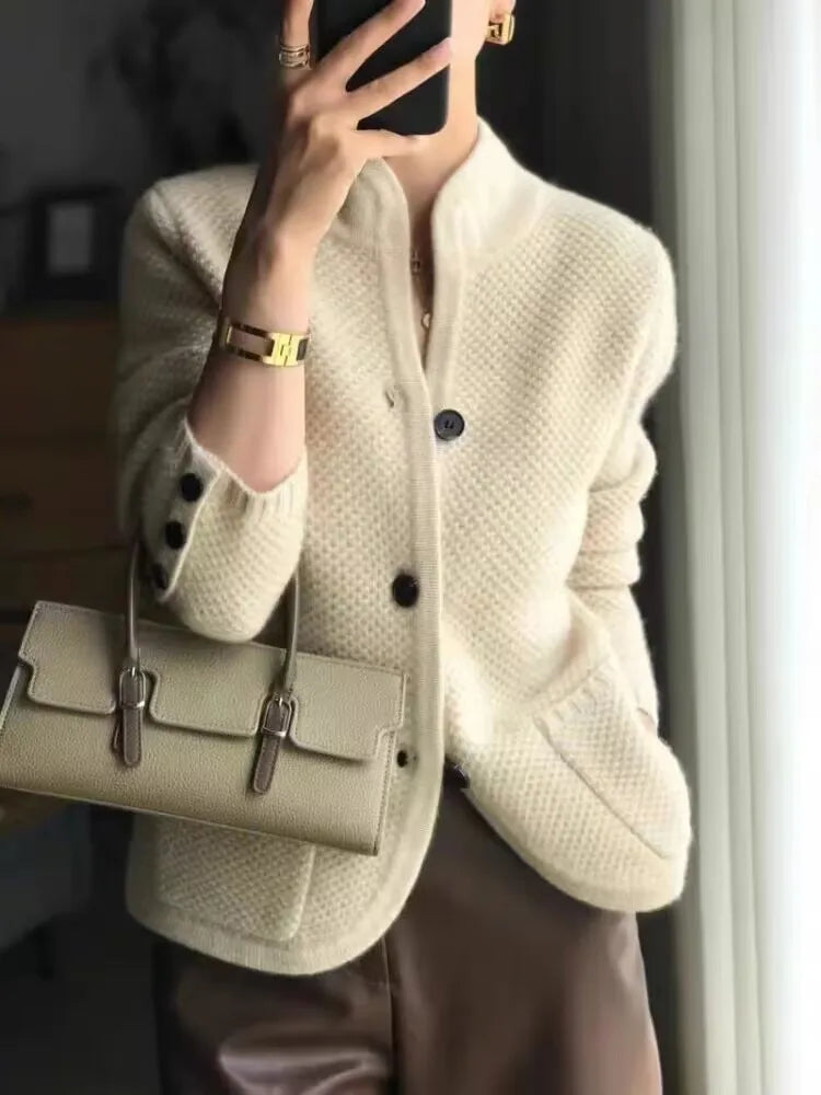 Grace Half-Neck Cardigan for Women | Elowen