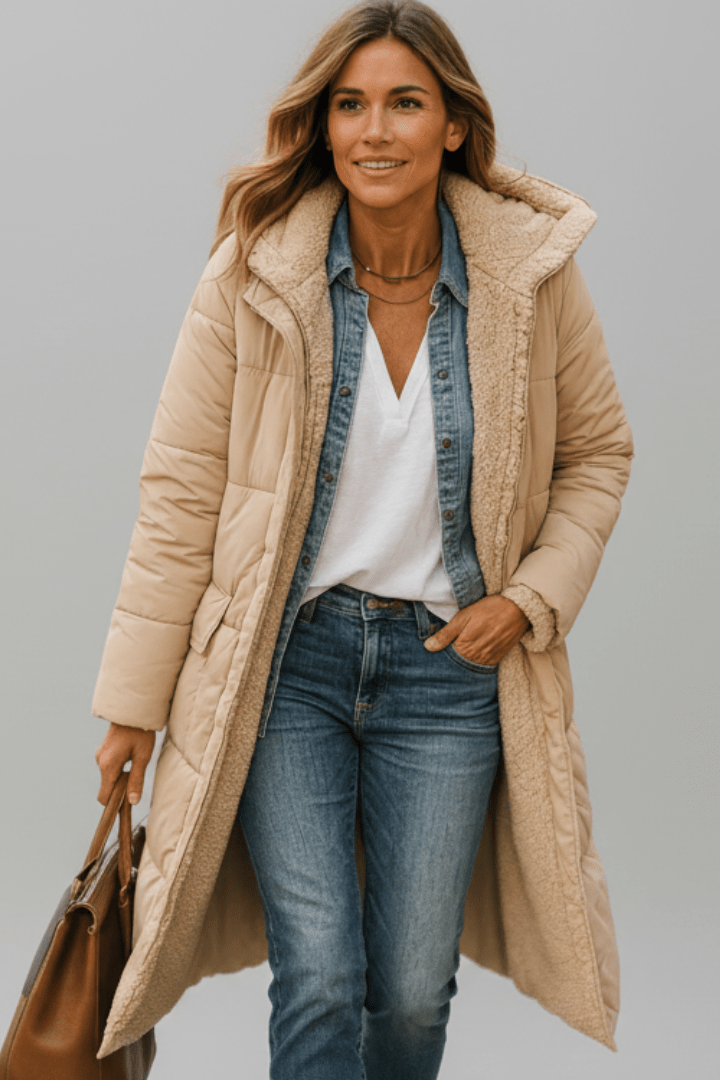 Verlaine | Women's Hooded Longline Puffer Coat