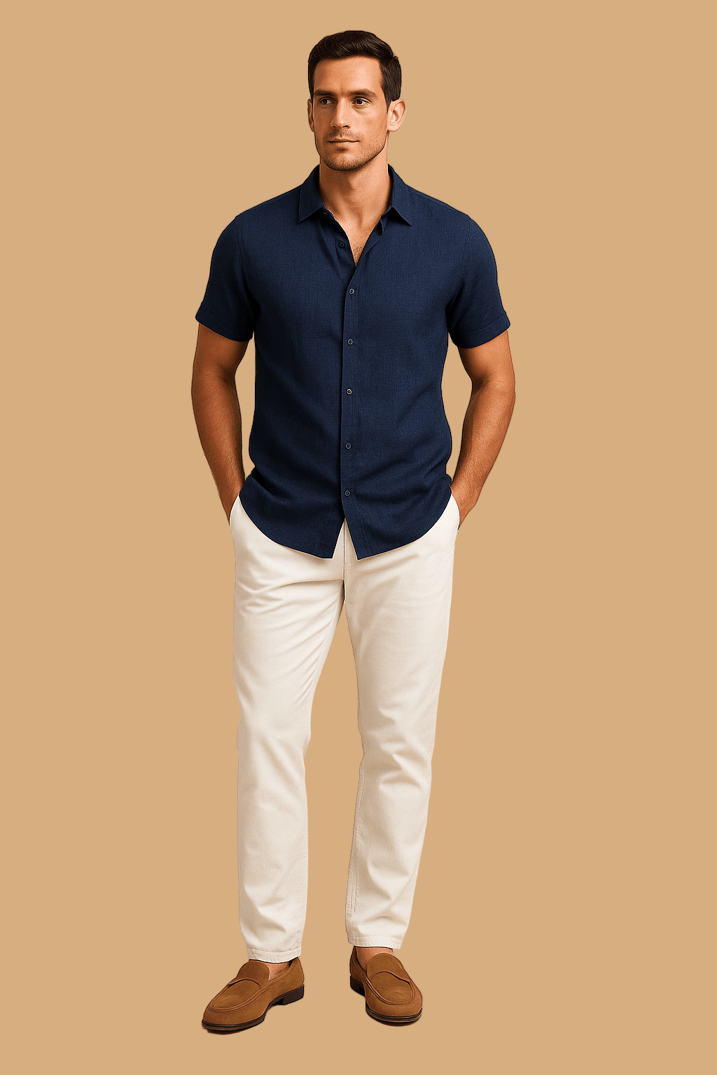 Elias Short-Sleeve Shirt | Casual Button-Down | Tailored Everyday Comfort