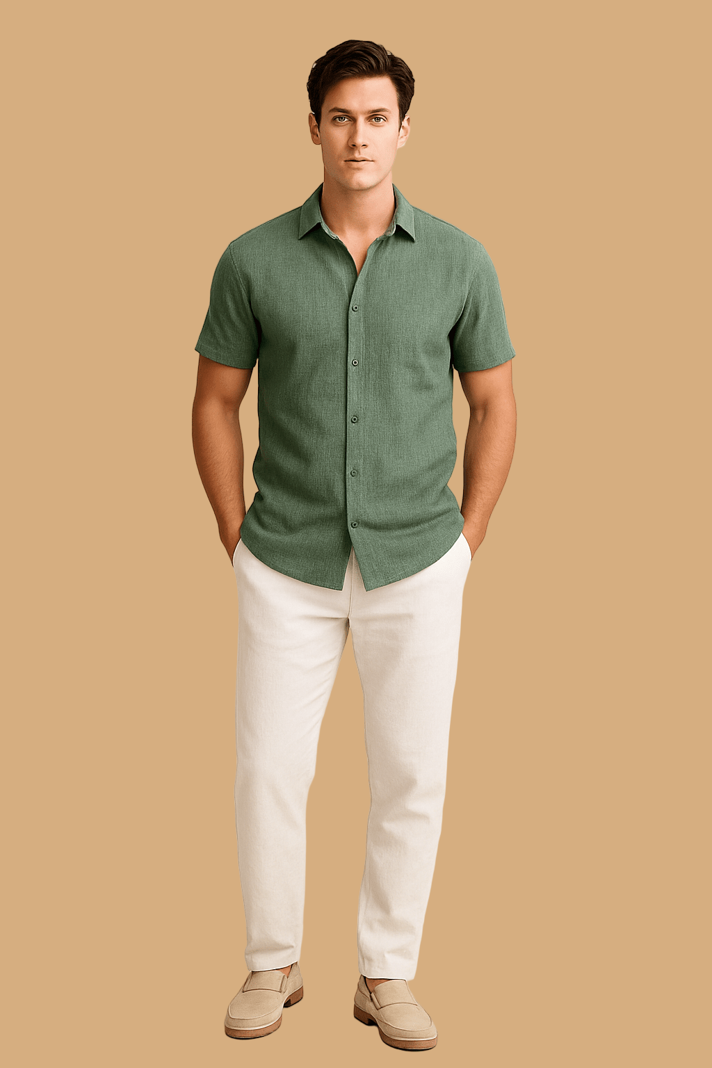 Elias Short-Sleeve Shirt | Casual Button-Down | Tailored Everyday Comfort