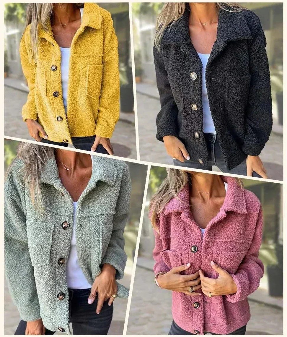 Dorothea | Women's Sherpa Button Down Jacket