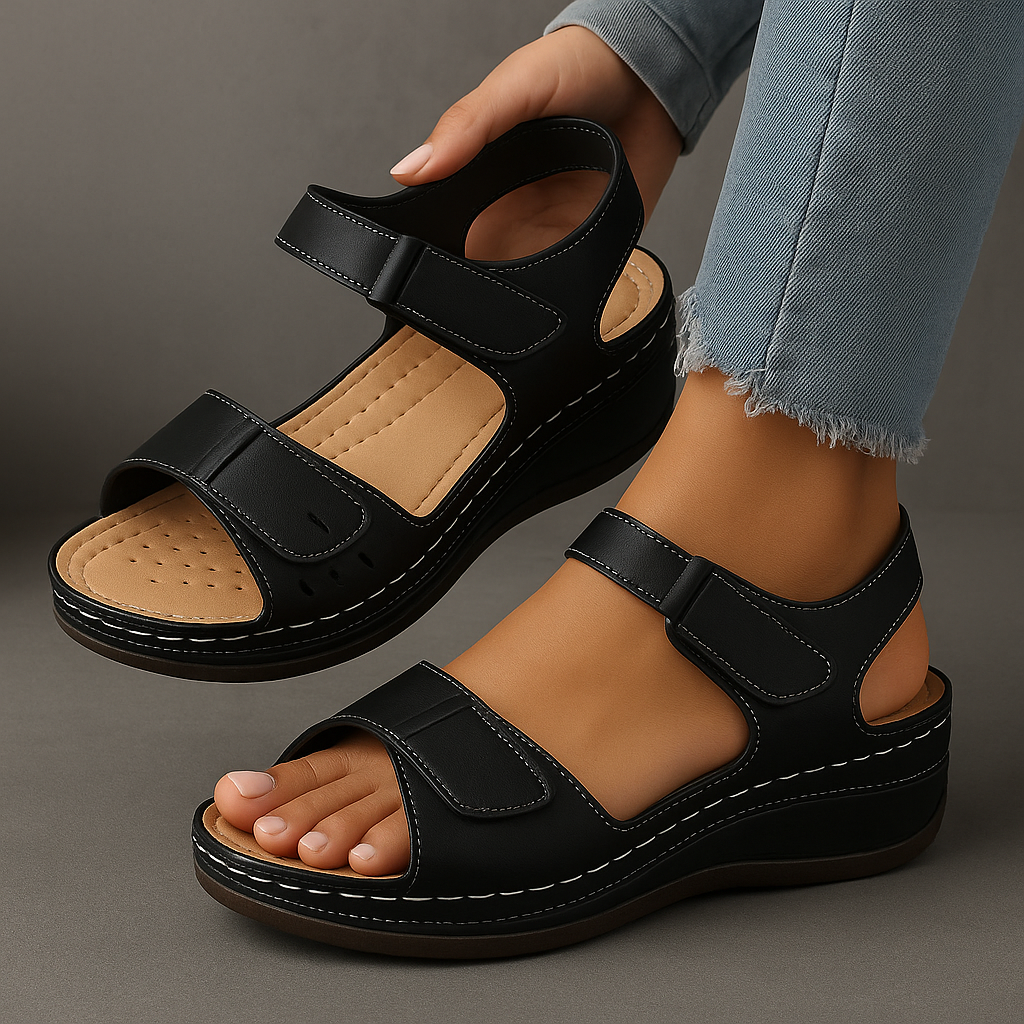 Winslet | Women's Adjustable Strap Wedge Sandals