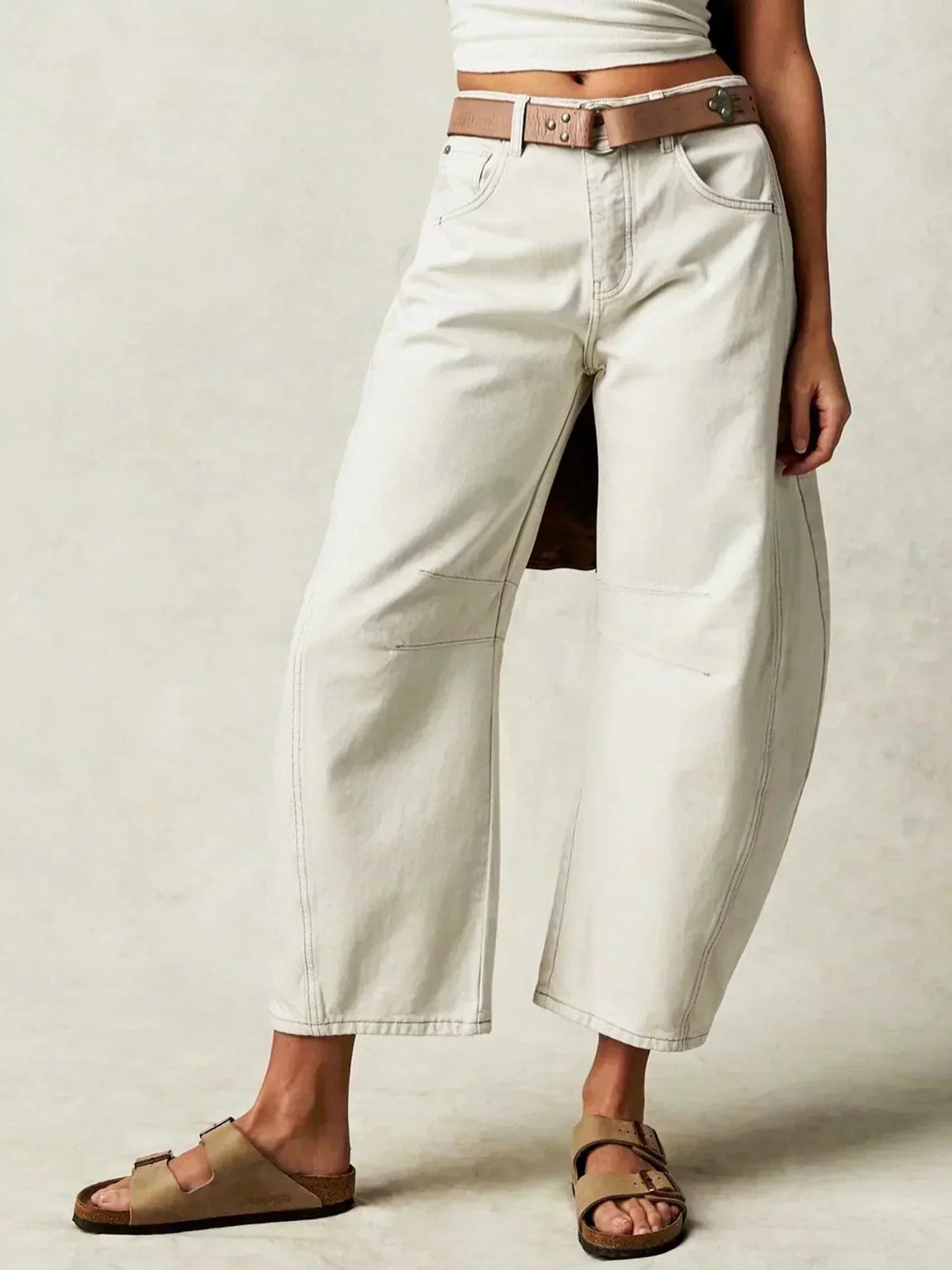 Josephine | Women's Curved Barrel Leg High Waisted Jean