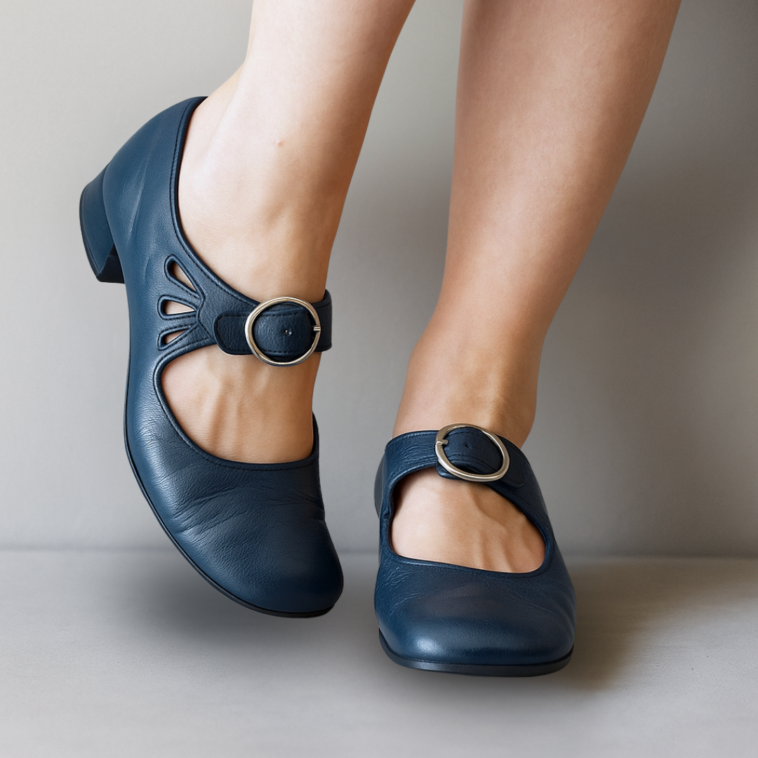 Lorielle | Women's Mary Jane Pumps with Ankle Strap