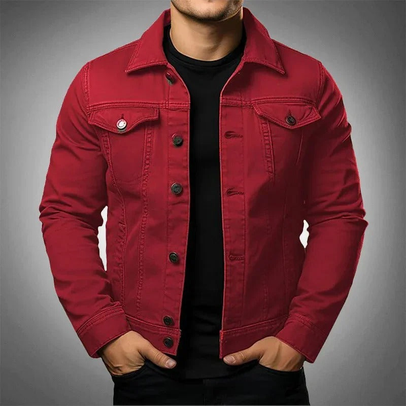 Valenor | Men's Denim Jacket with Button Closure