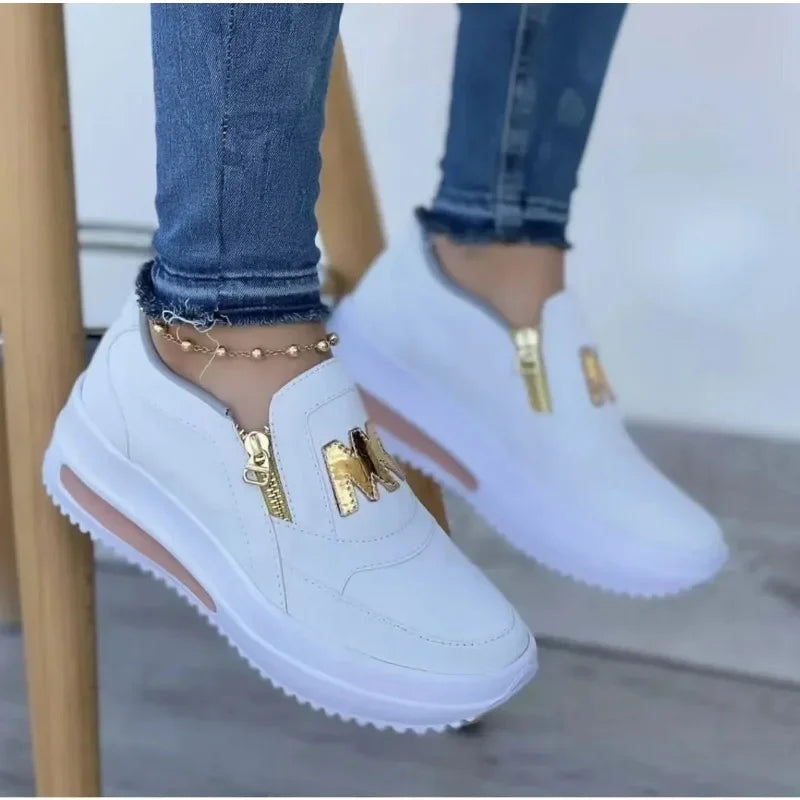 Marivelle | Women's Breathable Mesh Elevated Arch Sneakers