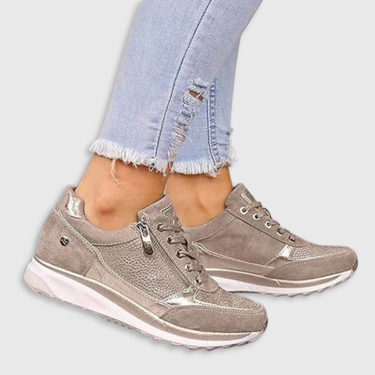 Zip-up orthopaedic everyday trainers for women | Ginette