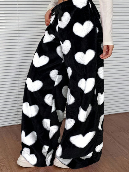 Aira | Women's Plaid Wide Leg Drawstring Sweatpants
