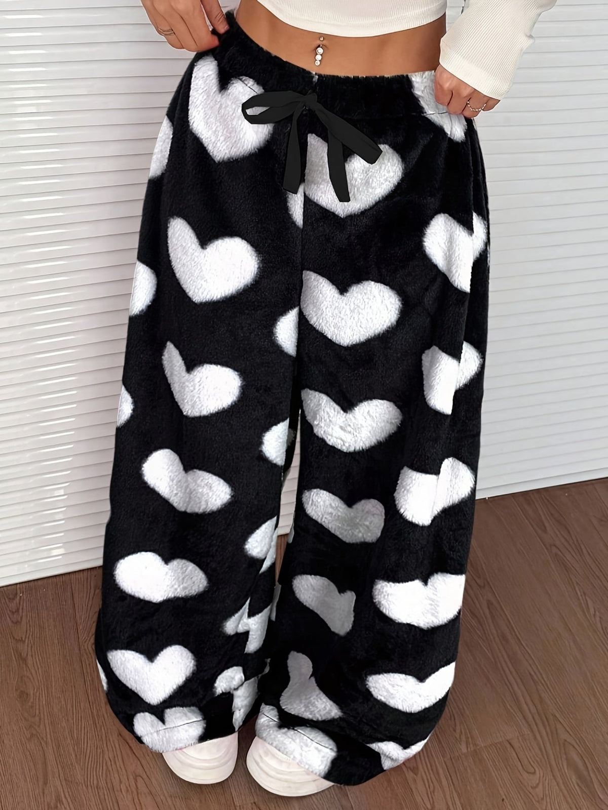 Aira | Women's Plaid Wide Leg Drawstring Sweatpants