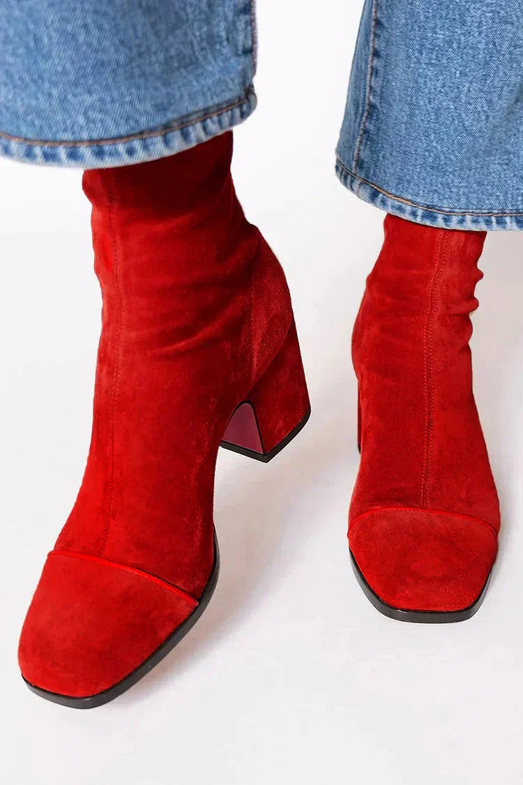 Elegant grace-step heeled ankle boots for women | Aria