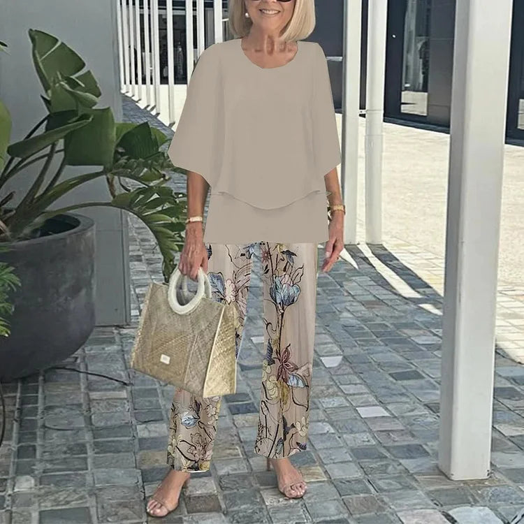 Stylish printed everyday two-piece set for women | Genevieve