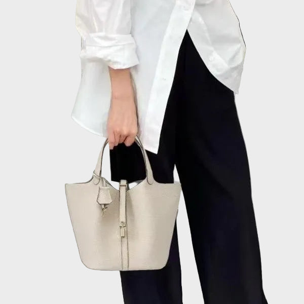 Kennedy | Women's Pebbled Shoulder Bag with Lock Detail