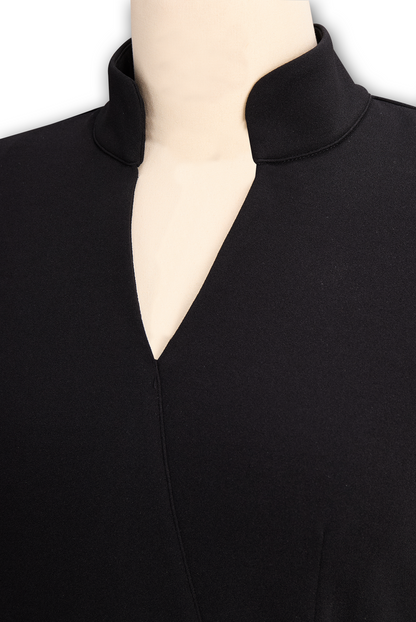 Refined everyday long-sleeve midi dress for women | Claribel