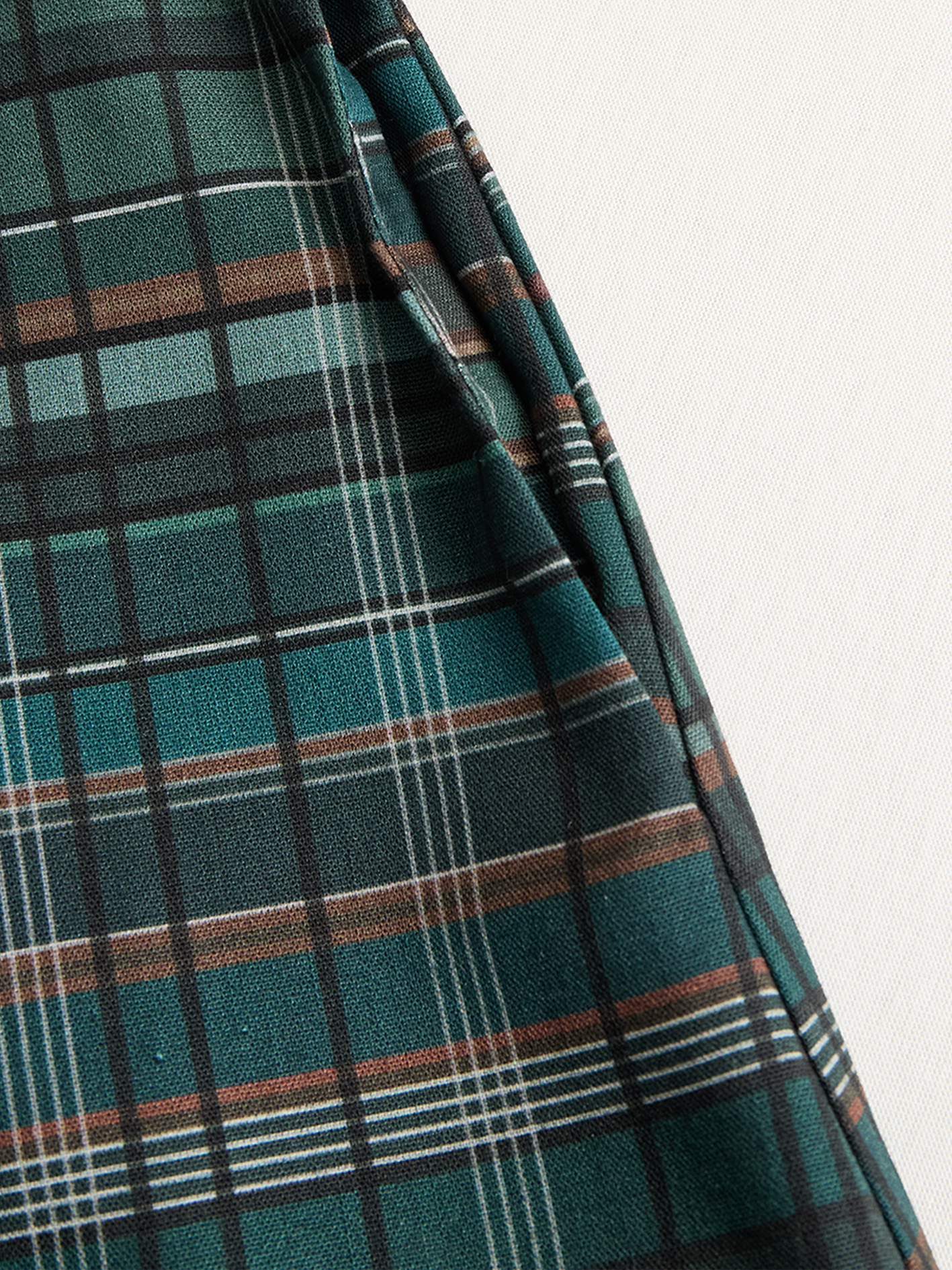 Plaid shirt maxi dress for women | Liora