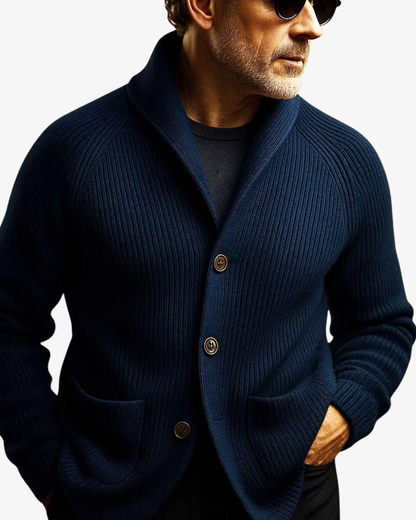 Alaric | Men's Tailored Button Front Cardigan