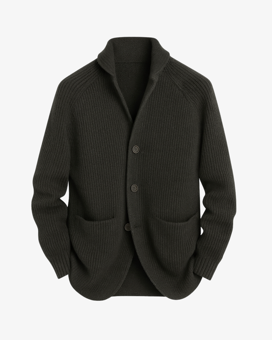 Alaric | Men's Tailored Button Front Cardigan