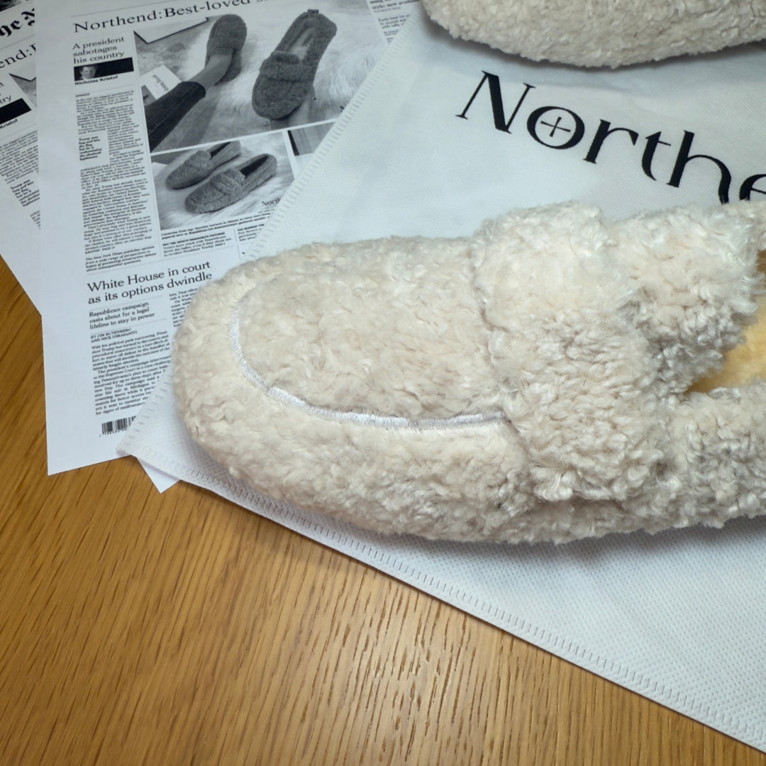 Cozy elegant winter loafers for women | Selene