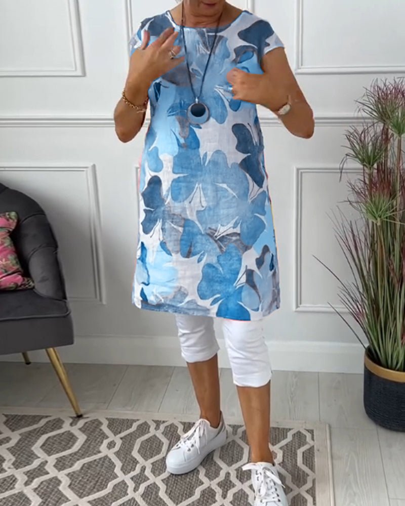 Casual relaxed floral everyday dress for women | Ingrid