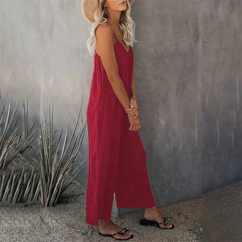 Casual loose fit pull-on jumpsuit for women | Wendy