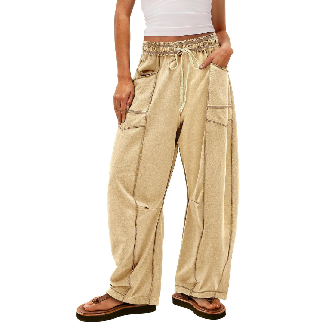 Comfy baggy-leg everyday lounge trousers for women | Avanita