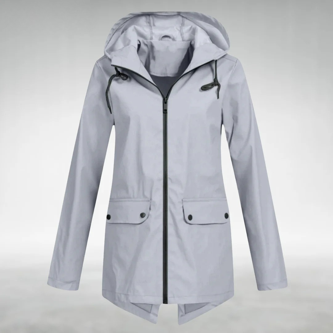 Marielle | Women's Hooded Water Resistant Zip Jacket