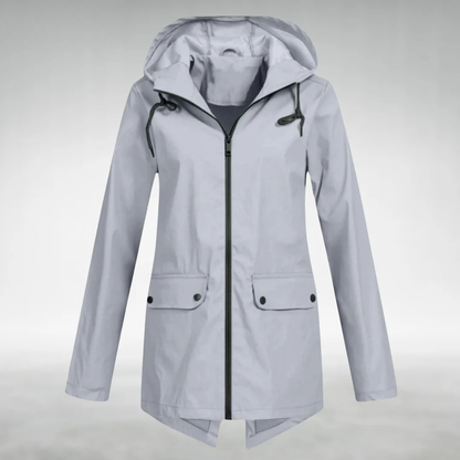 Marielle | Women's Hooded Water Resistant Zip Jacket