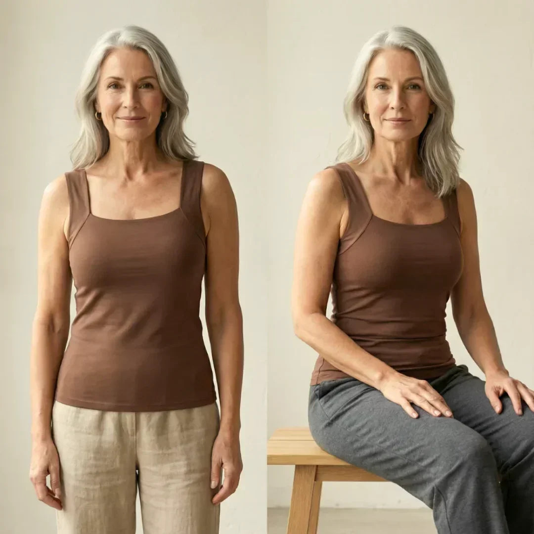 Lunara | Women's Built In Bra Tank Top with Compression Fit