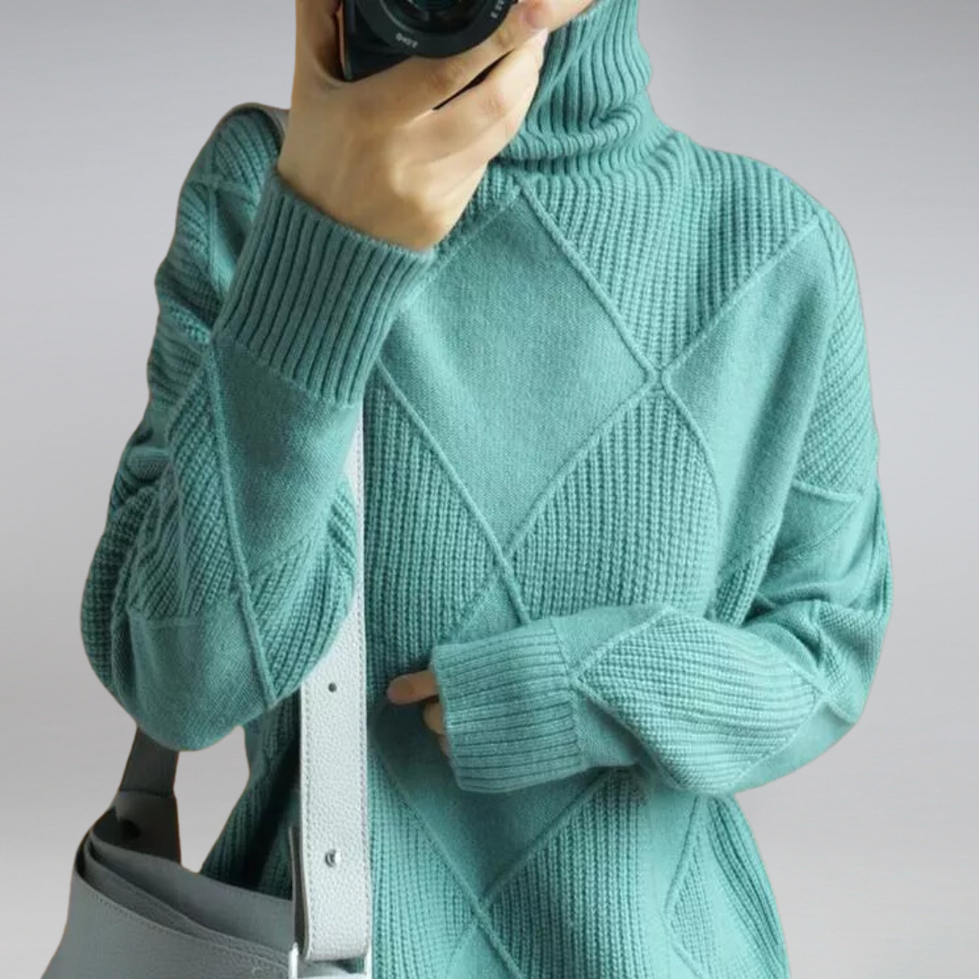 Women’s cashmere turtleneck sweater | Myla