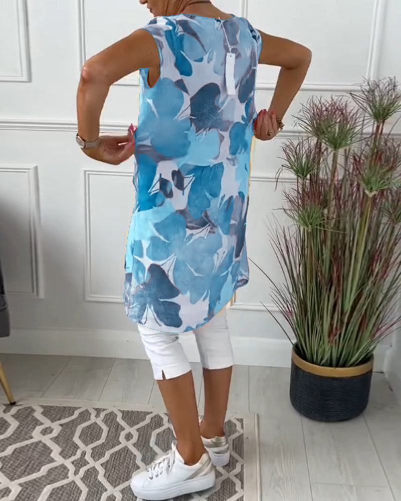 Casual relaxed floral everyday dress for women | Ingrid