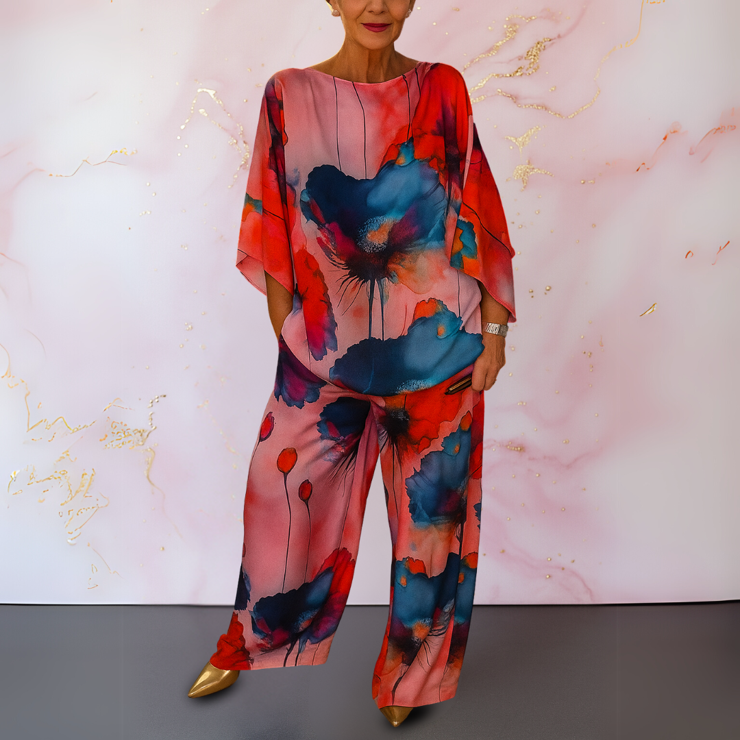 Elegant Satin Two-Piece Set for Women | Moniek