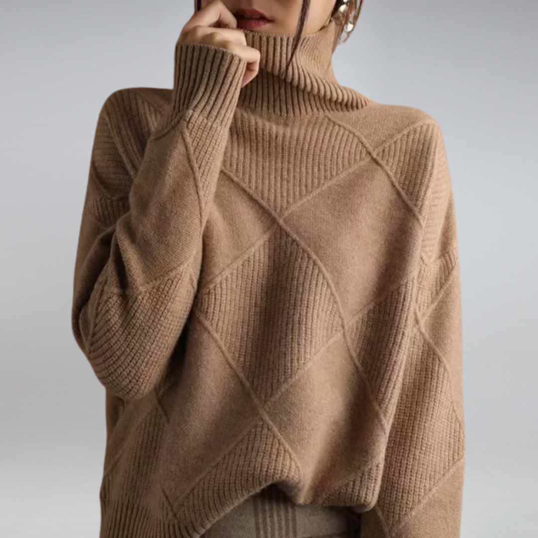 Women’s cashmere turtleneck sweater | Myla