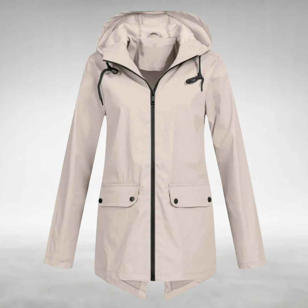 Marielle | Women's Hooded Water Resistant Zip Jacket