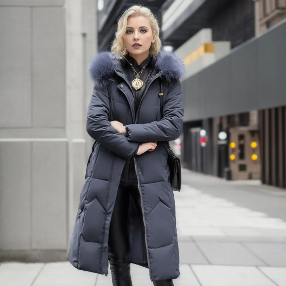 Isabelle | Women's Extended Length Hooded Winter Coat