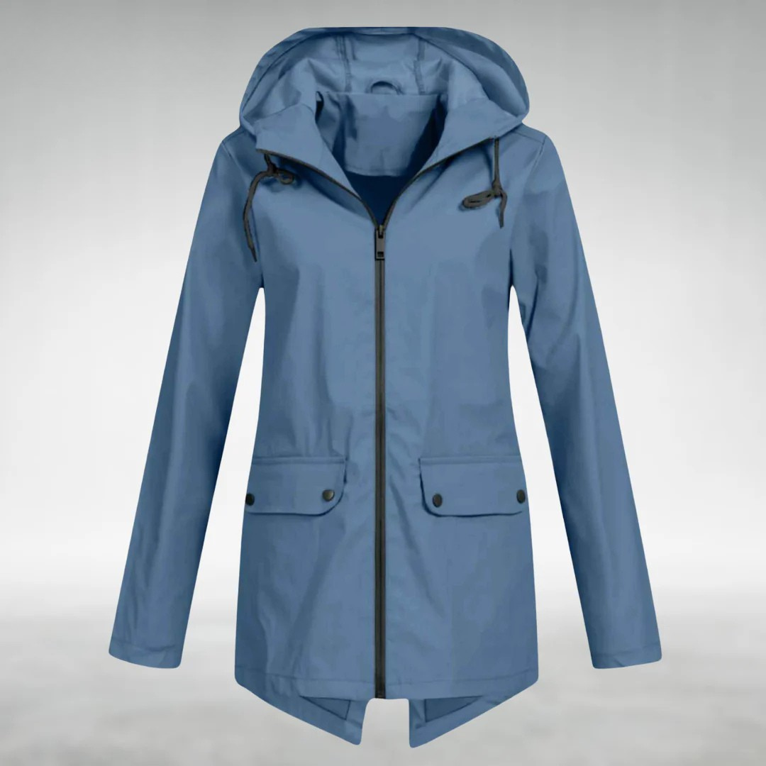 Marielle | Women's Hooded Water Resistant Zip Jacket