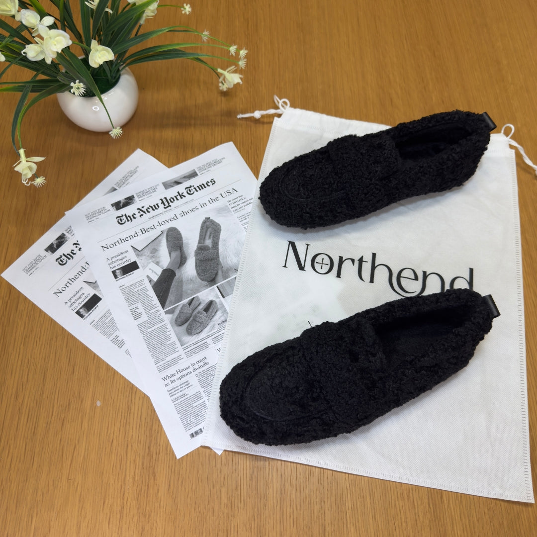 Cozy elegant winter loafers for women | Selene