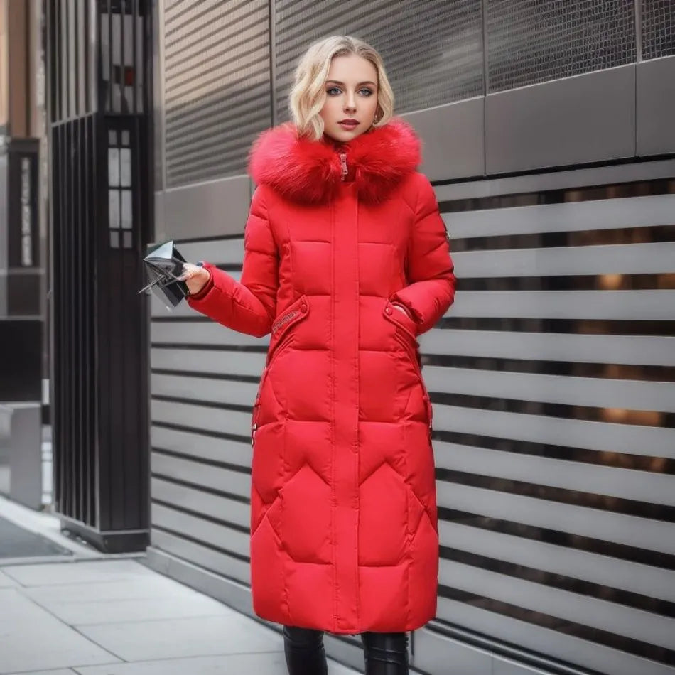 Isabelle | Women's Extended Length Hooded Winter Coat