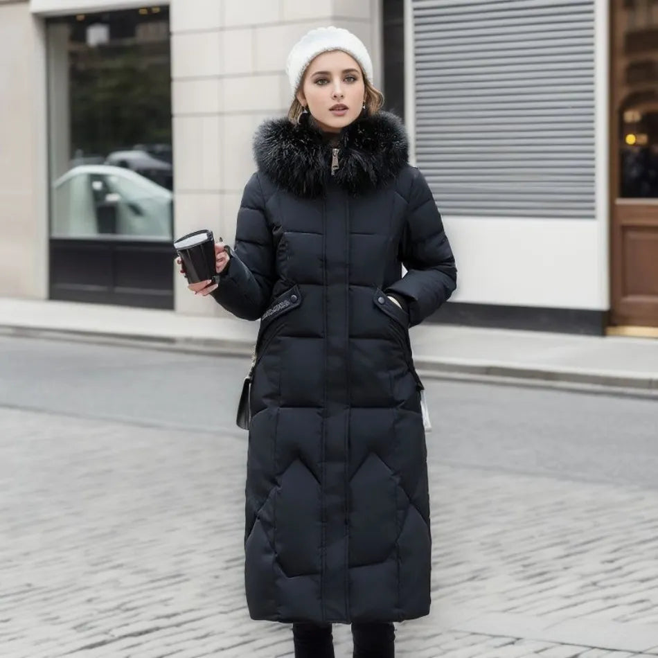 Isabelle | Women's Extended Length Hooded Winter Coat