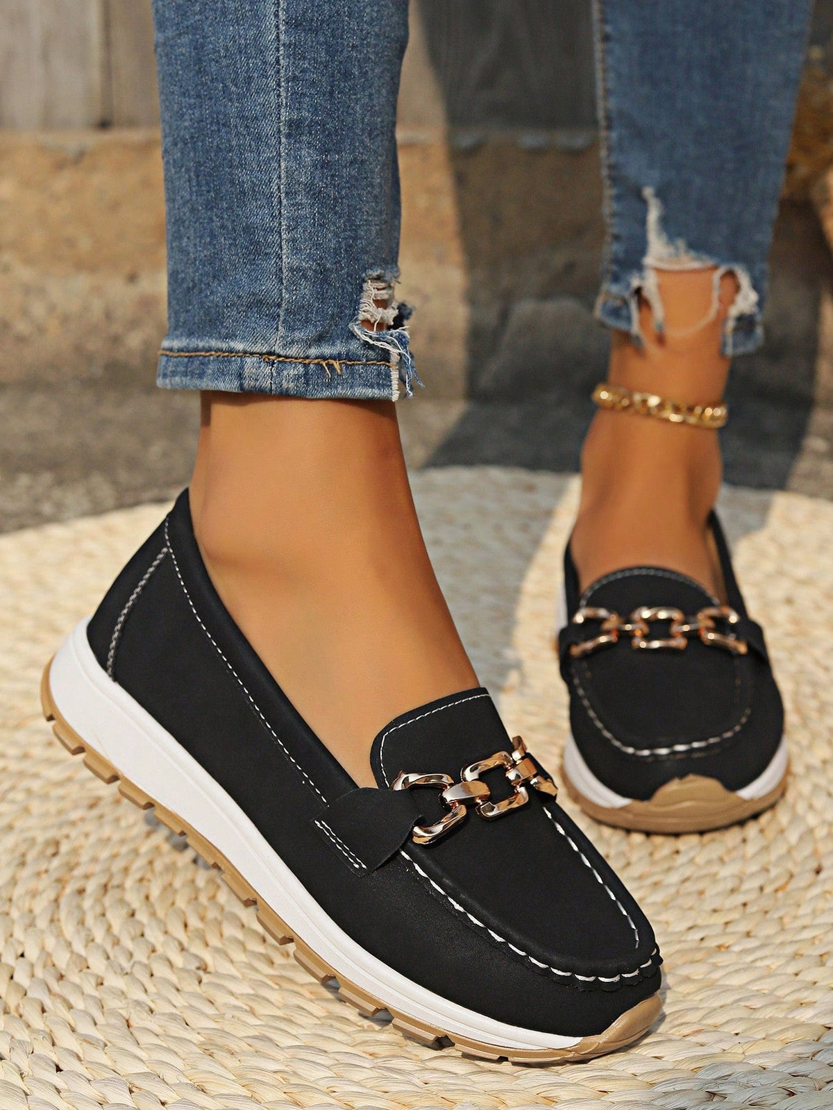 Classic comfortable slip-on loafers for women | Ellie
