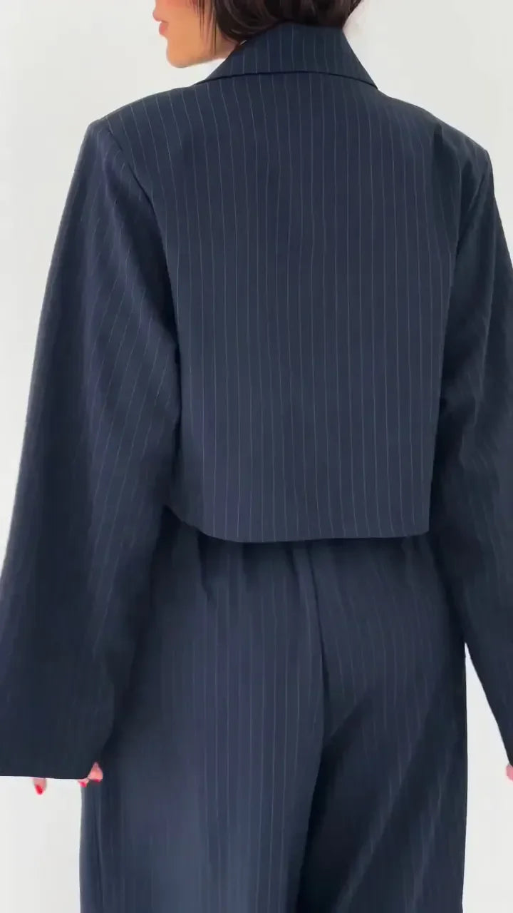 Chic Bustier Jumpsuit & Jacket Set for Women | Selene