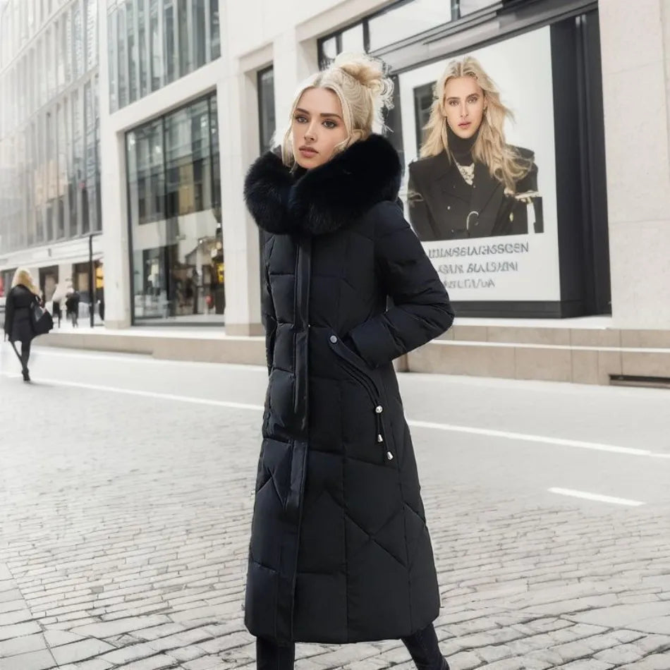 Isabelle | Women's Extended Length Hooded Winter Coat