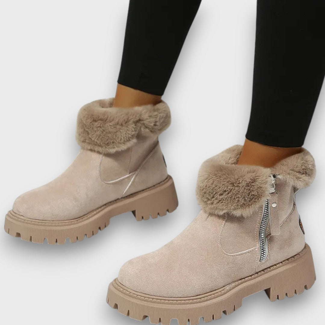 Cozy Winter Ankle Boots with Lug Sole | Arden