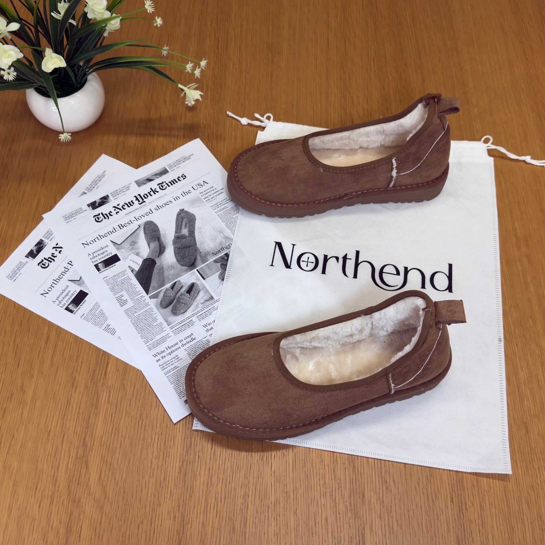 Elegant cozy winter loafers for women | Norelle