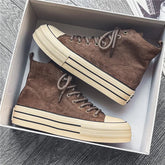 Platform high-top sneakers with cushioned sole | Ardent