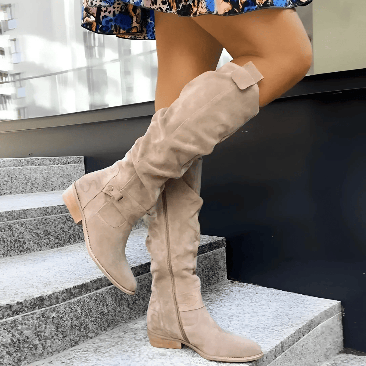 Sandra | Women's Knee High Suede Boots
